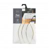 NAPPE ELONA BLANC/OR 150x300CM