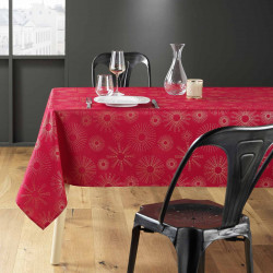 NAPPE PAMPILLE ROUGE/OR 150x300CM