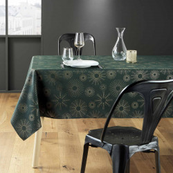 NAPPE PAMPILLE VERT/OR 150x300CM