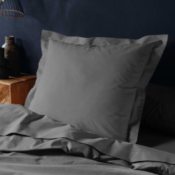 TAIE D'OREILLER LINA ANTHRACITE 63x63CM