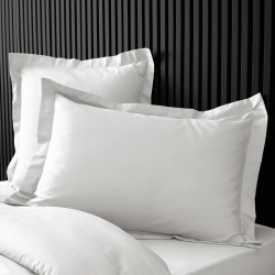 TAIE D'OREILLER PERCALINE WHITE 50x70CM