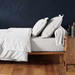 Drap housse Lina blanc 160x200cm