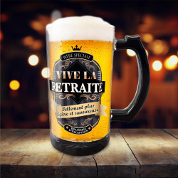 Chope noire en verre retraite
