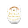 VERRE ROND CADEAU&nbsp; ANNIVERSAIRE