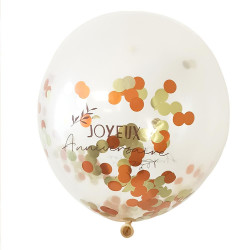 SACHET 6 BALLONS TERRACOTTA