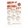 SACHET 6 BALLONS TERRACOTTA