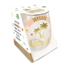 Verre rond cadeau retraite