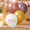 Sachet 8 ballons terracotta joyeux anniversaire