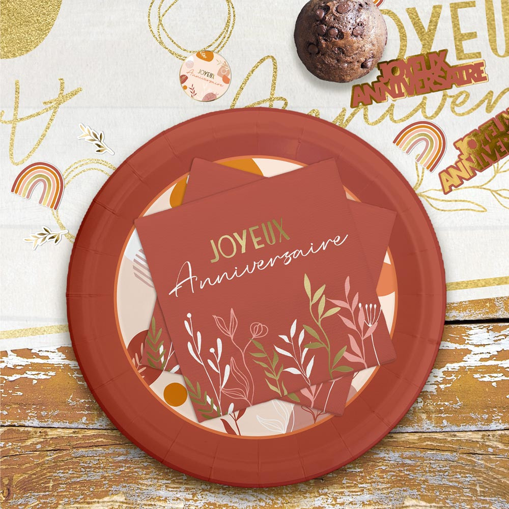 PACK 10 SERVIETTES TERRACOTTA PACK 10 SERVIETTES TERRACOTTA