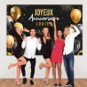 TOILE MURALE ANNIVERSAIRE PERSONNALISABL