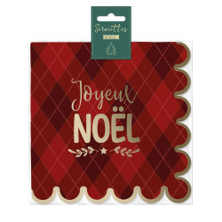 Pack 10 serviettes "Joyeux Noël"