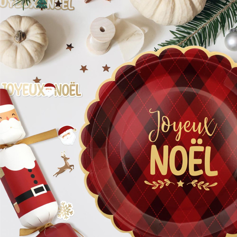 Pack 6 assiettes "Joyeux Noël"