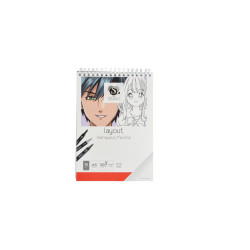 BLOC MARQUEUR LAYOUT A SPIRALES 50 PAGES