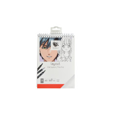 BLOC MARQUEUR LAYOUT A SPIRALES 50 PAGES