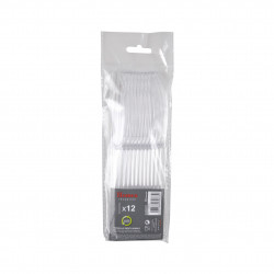 Couteaux de table réutilisables en plastique transparent Lot de 12