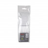 Couteaux de table réutilisables en plastique transparent Lot de 12 Couteaux de table réutilisables en plastique transparent Lot de 12