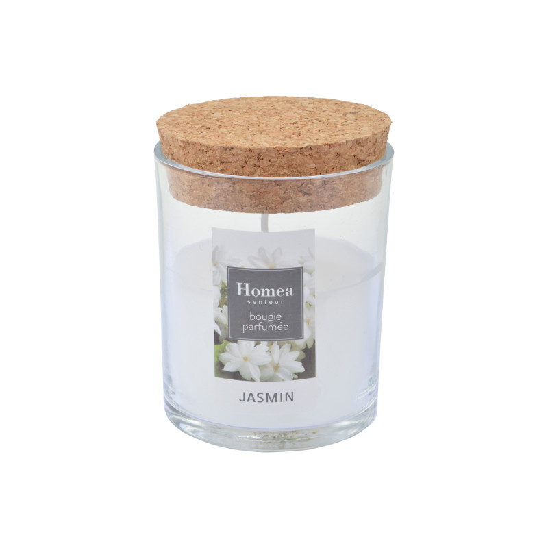 BOUGIE VERRINE JASMIN D7X8,7CM AVEC COUV