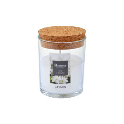 BOUGIE VERRINE JASMIN D7X8,7CM AVEC COUV