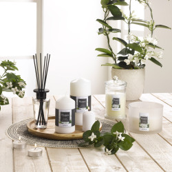 BOUGIE VERRINE JASMIN D7X8,7CM AVEC COUV