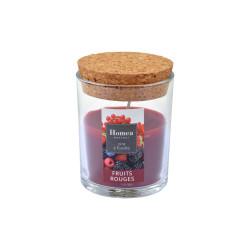 BOUGIE VERRINE FRUITS ROUGES D7X8,7CM AV