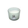 BOUGIE VERRINE 3 MECHES FLEUR DE COTON D