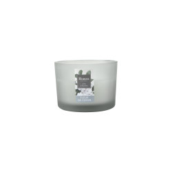 BOUGIE VERRINE 3 MECHES FLEUR DE COTON D