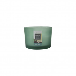 BOUGIE VERRINE 3 MECHES THE VERT D11X8CM