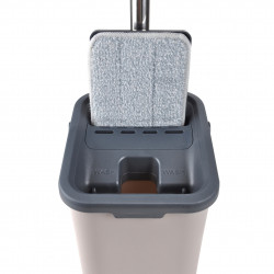 SET MOP COMPACT SEAU PLASTIQUE BICOLORE