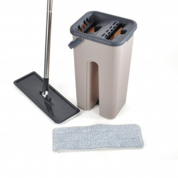 SET MOP COMPACT SEAU PLASTIQUE BICOLORE