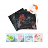 CARTES A GRATTER SIRENES X4 20*20CM