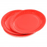 ASSIETTES CARTON ROUGE X20 D23CM