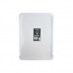 SET DE 3 PLATEAUX RECT BLANC 29*39CM
