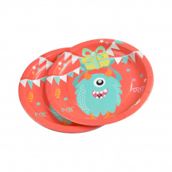 ASSIETTES CARTON MONSTRES X6 D23CM