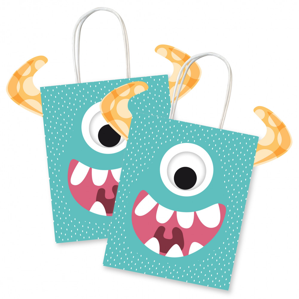 SACS MONSTRES X4 EN PAPIER AVEC OEIL MOB