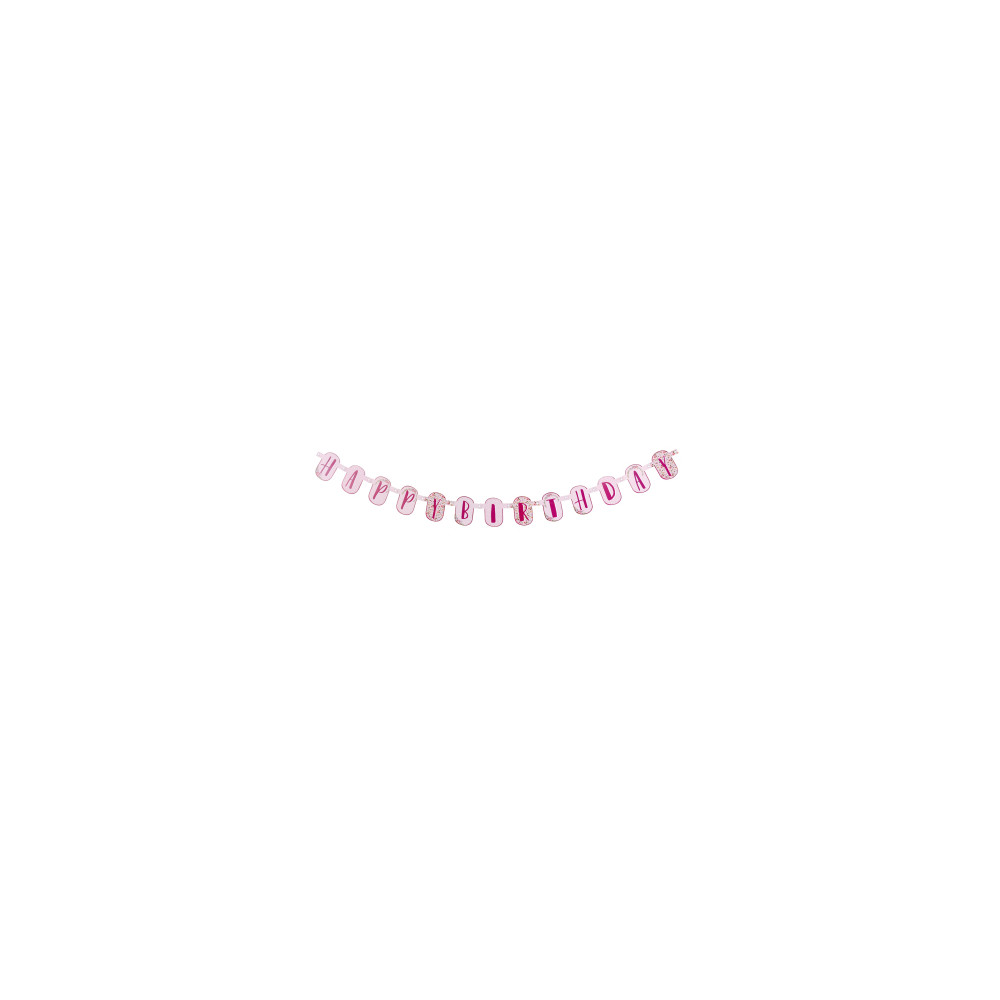 Guirlande lettre Happy Birthday Boho chat