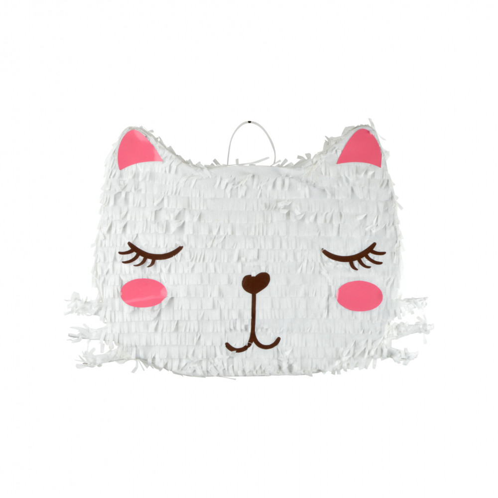 PINATA CHAT BLANC H32CM BOHO CHAT PINATA CHAT BLANC H32CM BOHO CHAT