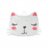 PINATA CHAT BLANC H32CM BOHO CHAT