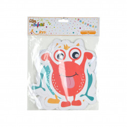 GUIRLANDE 8 PETITS MONSTRES EN CARTON 2M