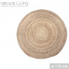TAPIS 100% JUTE NATUREL 110CM