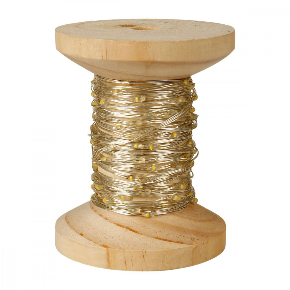 GUIRLANDE BOBINE LUMINEUSE OLLIE ARGENT