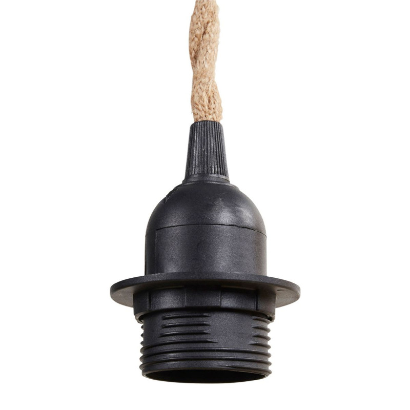 Cordon électrique noir suspension naturelle
