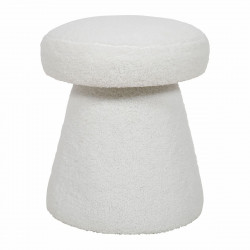 TABOURET FLORA BOUCLETTE BLANC BOUCHON
