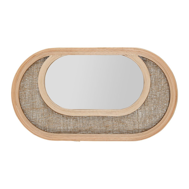 MIROIR LUNA OVAL ROTIN LIN H28CM