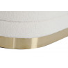 Banquette coffre Orlane bouclette blanc 80x40x40cm
