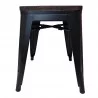 Tabouret métal noir mate H46cm
