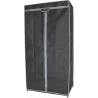Wardrobe with anthracite gray cover