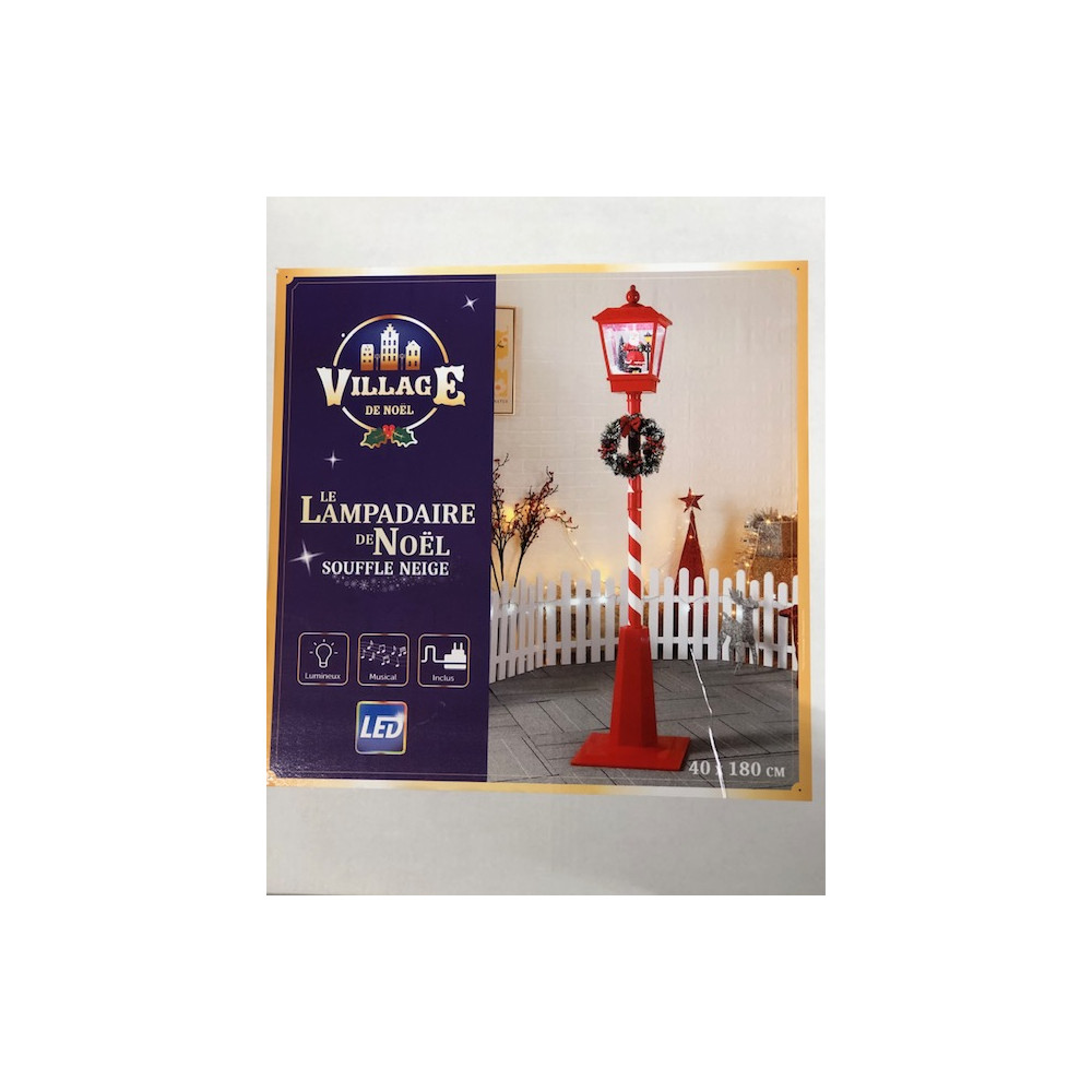Lampadaire de Noël LED lumineux et music