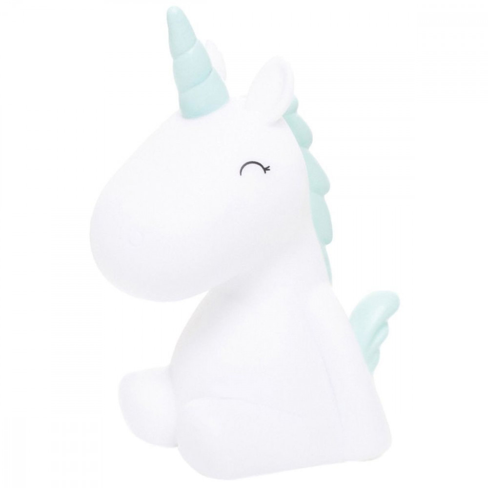 MINI VEILLEUSE LICORNE BLANCHE CRINIERE MINI VEILLEUSE LICORNE BLANCHE CRINIERE