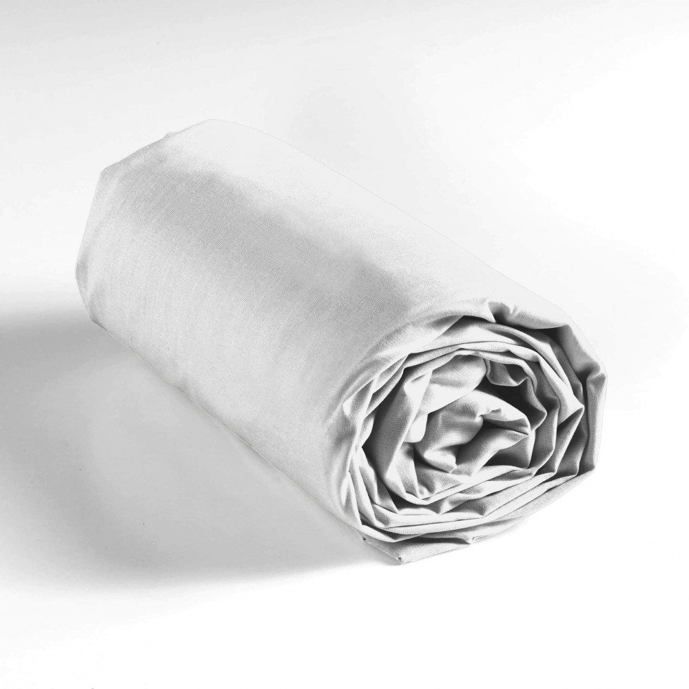 DRAP HOUSSE LINA BLANC 140x190CM