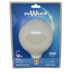 Globo E27 18W:115W CC luz diurna